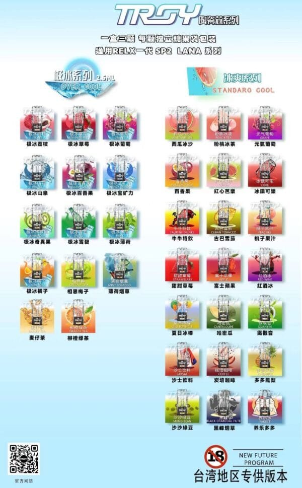 【極速出貨】TROY 特洛伊 煙彈 通用RELX0悅刻一代 SP2s