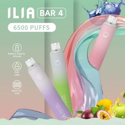 極速出貨 ILIA bar 4 一次性/拋棄式電子煙 ILIA bar 4 哩啞 6500口